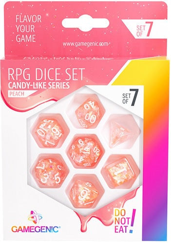 Gamegenic Candy-like Series - Peach - RPG Dice Set (7pcs)
