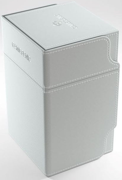 Gamegenic Watchtower Holds 100 Sleeves Convertible Deck Box White