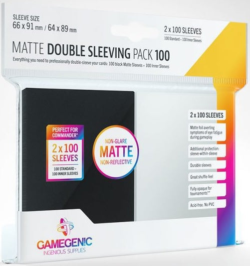 Gamegenic Matte Double Sleeving Pack 100