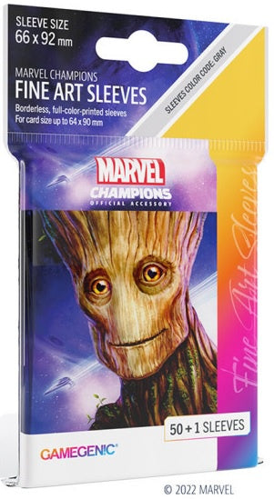 Gamegenic Marvel Champions FINE ART Sleeves Groot