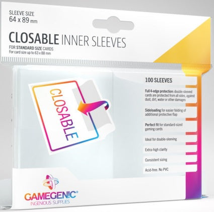 Gamegenic Closable Inner Sleeves