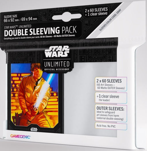 Gamegenic Star Wars Unlimited Art Sleeves Double Sleeving Pack - Luke Skywalker