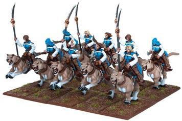 Kings of War - Basilean Sisterhood Panther Lancer Regiment (10 Figures)