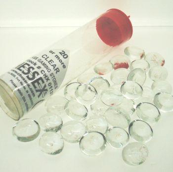 Glass Stones Clear in a Tube (25 Approx)