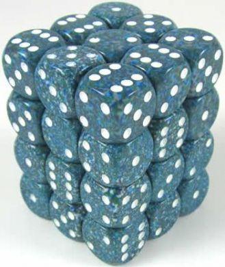 Dice Speckled 12mm D6 Sea (36) CHX25916