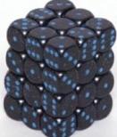 Dice Speckled 12mm D6 Blue Stars (36)  CHX25938