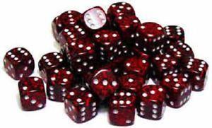 Dice Speckled 12mm D6 Silver Volcano (36) CHX25944