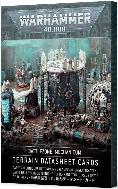 Warhammer 40K Battlezone Mechanicum Terrain Datasheet Cards