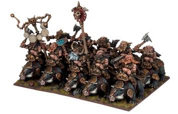 Kings of War - Dwarf Berserkers Brock Riders Regiment