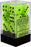 D6 Dice Vortex 16mm Bright Green/Black CHX27630