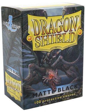 Dragon Shield 100 Count Standard Matte Sleeve BLACK