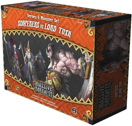 Massive Darkness Heroes and Monster Set Sorcerers vs Lord Tusk