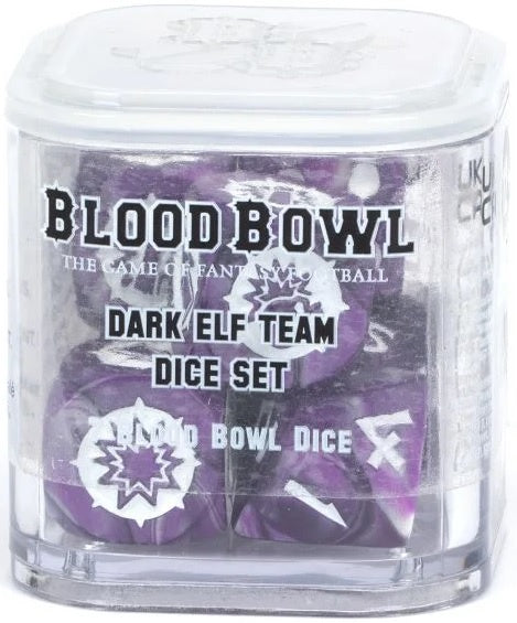 Blood Bowl Dark Elf Team Dice Set  200-37