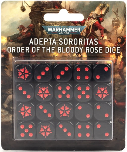 Warhammer 40K Adepta Sororitas Order of The Bloody Rose Dice Set