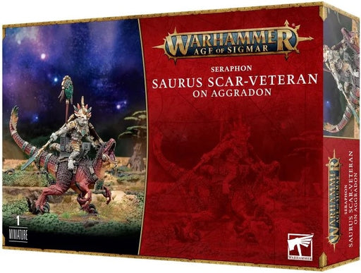 Warhammer Age of Sigmar Seraphon Saurus Scar-Veteran on Aggradon