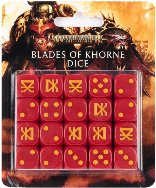 Warhammer Age Of Sigmar Blades of Khorne Dice Set