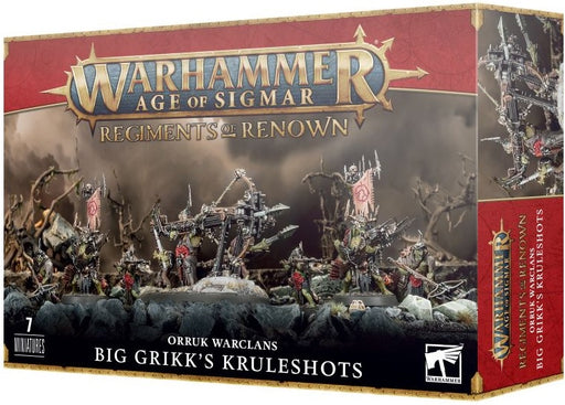 Warhammer Age of Sigmar Regiments of Renown Orruk Warclans Big Grikk's Kruleshots 71-17