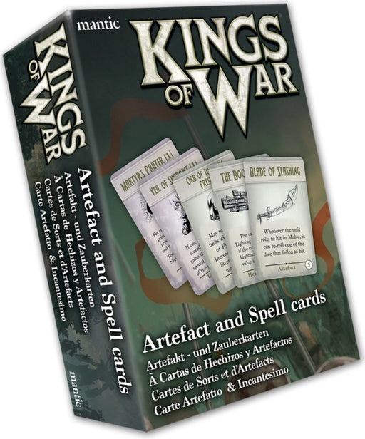 Kings of War Artefact and Spell Cards