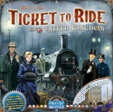 Ticket to Ride United Kingdom & Pennsylvania Map Collection