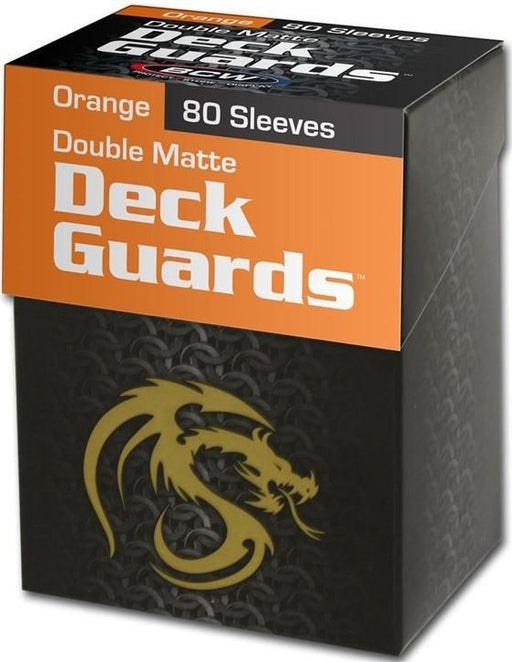 BCW Deck Guard - Matte - 80 Boxed - Orange