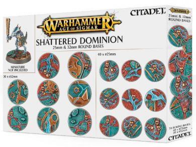 Warhammer: Age of Sigmar Shattered Dominion 25 & 32mm Round Bases 66-96