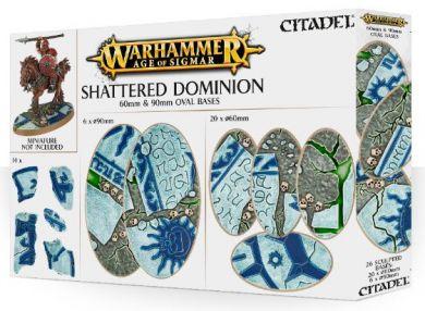 Warhammer: Age of Sigmar Shattered Dominion 60 & 90mm Oval Bases