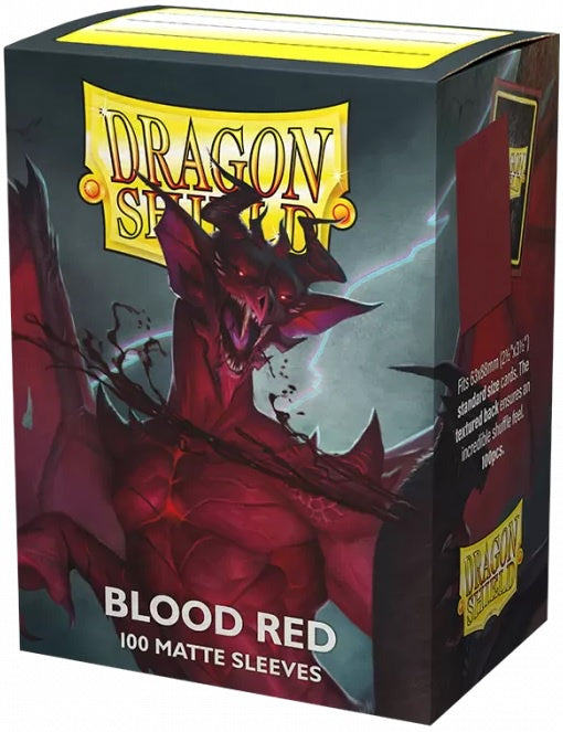 Sleeves Dragon Shield Box 100 Blood Red MATTE