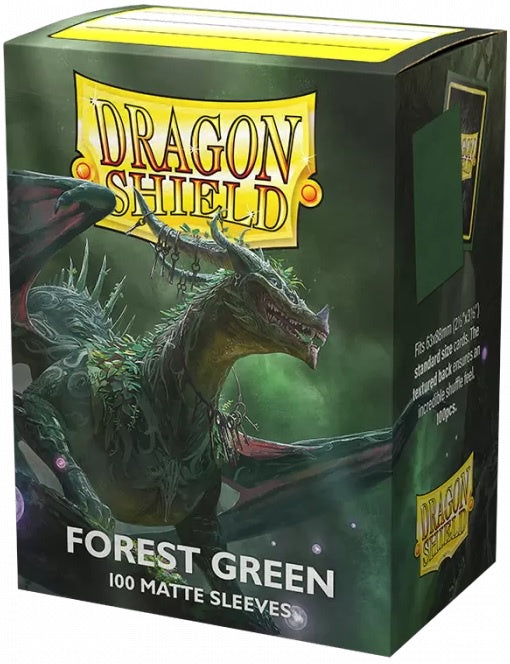 Dragon Shield - Box 100 - Forest Green Matte Sleeves