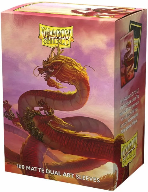 Dragon Shield Sleeves Box 100 MATTE Dual Art Chinese New Year: Year of the Wood Dragon '24