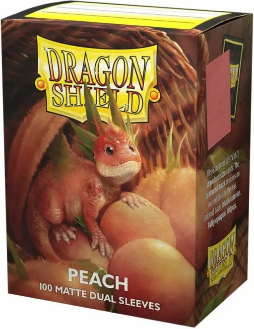 Sleeves Dragon Shield Box 100 Standard Size Dual Matte Peach