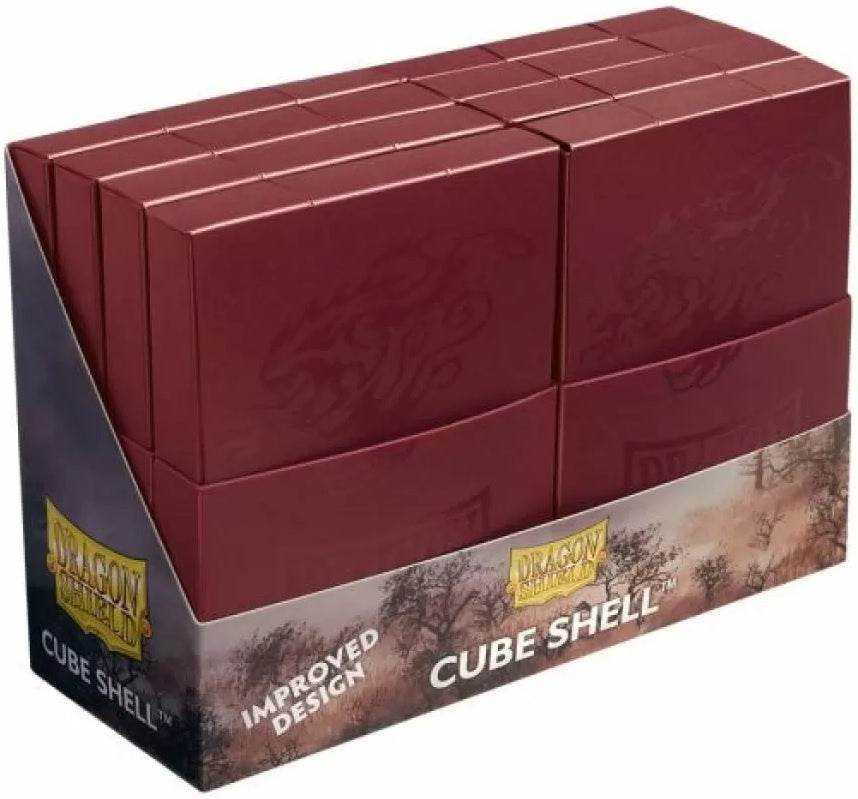 Red Devil Shell Box Deck Box Dragon Shield Cube Shell Blood Red