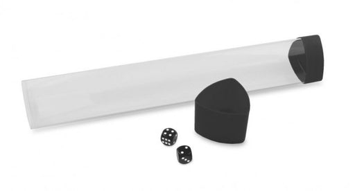 BCW Clear Playmat Tube with Black Caps/Dice