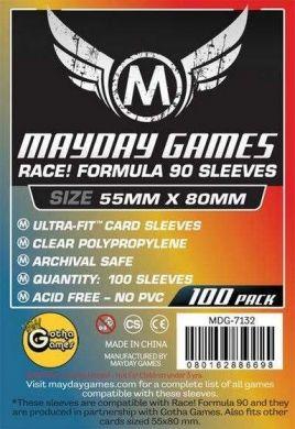 Mayday Games "Race! Formula 90" Card Sleeves - 55 x 80mm (100)