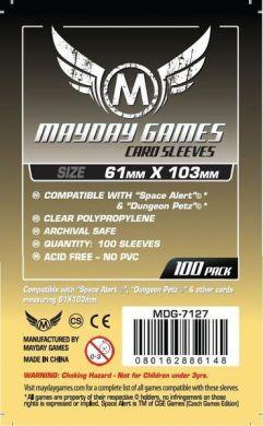 Mayday Games "Space Alert" & "Dungeon Petz" Card Sleeves - 61 x103mm (100)