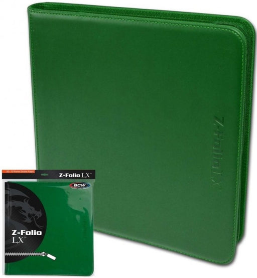 BCW Z Folio LX Album 12 Pocket Green
