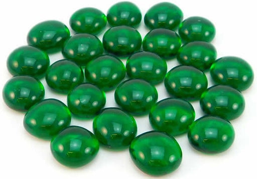 Gaming Stones Crystal Dark Green Stone (Qty 23-27) in 4" Tube