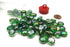 Gaming Stones Crystal Green Iridized Glass Stones (Qty 23-27) in 4" Tube