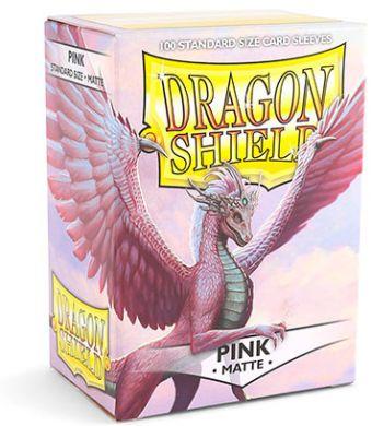 Dragon Shield 100 Count Standard Matte Sleeve: Pink