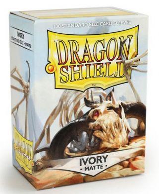 Dragon Shield 100 Count Standard Matte Sleeve: Ivory