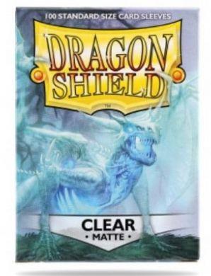 Dragon Shield 100 Count Standard Matte Sleeve: Clear