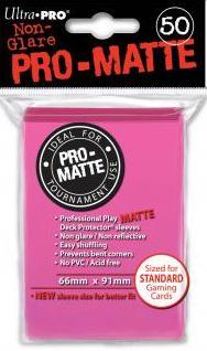 Ultra Pro Deck Protector Pro-Matte Sleeves Bright Pink (50)