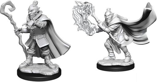 Critical Role Unpainted Miniatures Hobgoblin Wizard and Druid Male