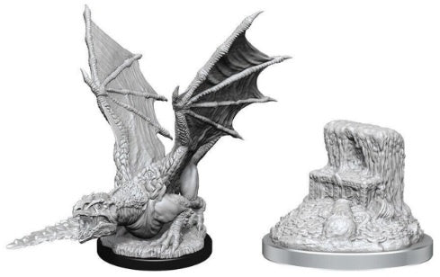D&D Nolzurs Marvelous Unpainted Miniatures White Dragon Wyrmling