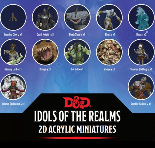D&D Idols of the Realms Boneyard 2D Set 1