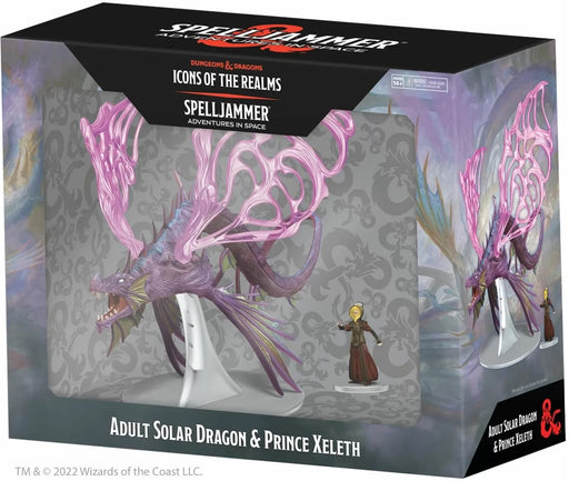 D&D Icons of the Realms Spelljammer Adventures in Space Adult Solar Dragon & Prince Xeleth