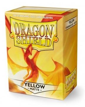 Dragon Shield 100 Count Standard Matte Sleeve: Yellow