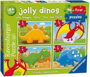 Jolly Dinos My First Puzzle 2 3 4 5 pieces Jigsaw Puzzle