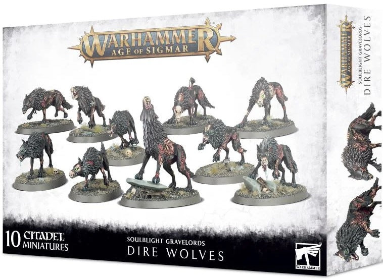 Age of Sigmar Soulblight Gravelords Dire Wolves