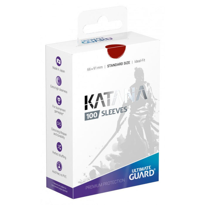 Sleeves Ultimate Guard Katana Standard Size Red (100)