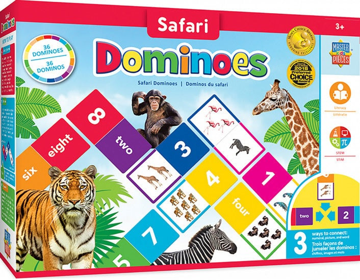 Masterpieces Educational Dominoes Safari